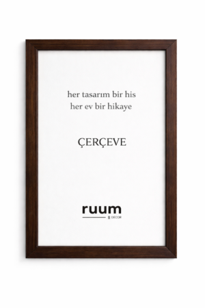 Kahve Ahşap Çerçeve